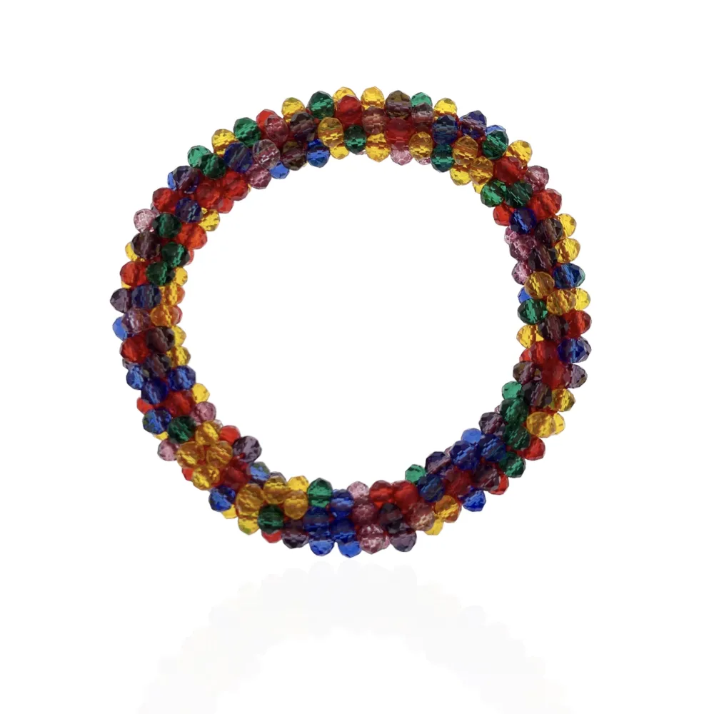 Tonalità Mix-Bracciale Elastico con Cristalli - BEC-1412 Tonalità Mix