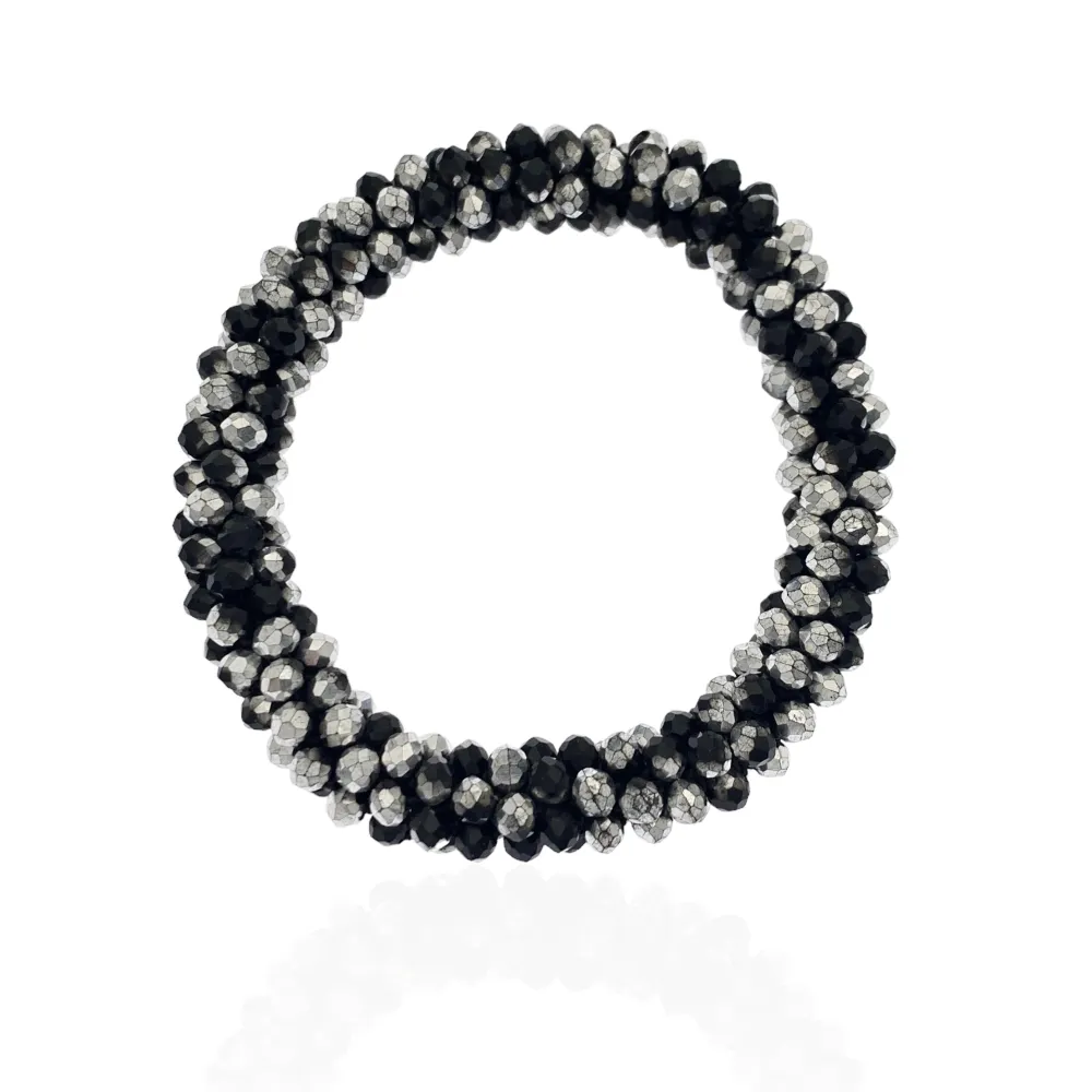 Tonalità Mix-Bracciale Elastico con Cristalli - BEC-1412 Tonalità Mix