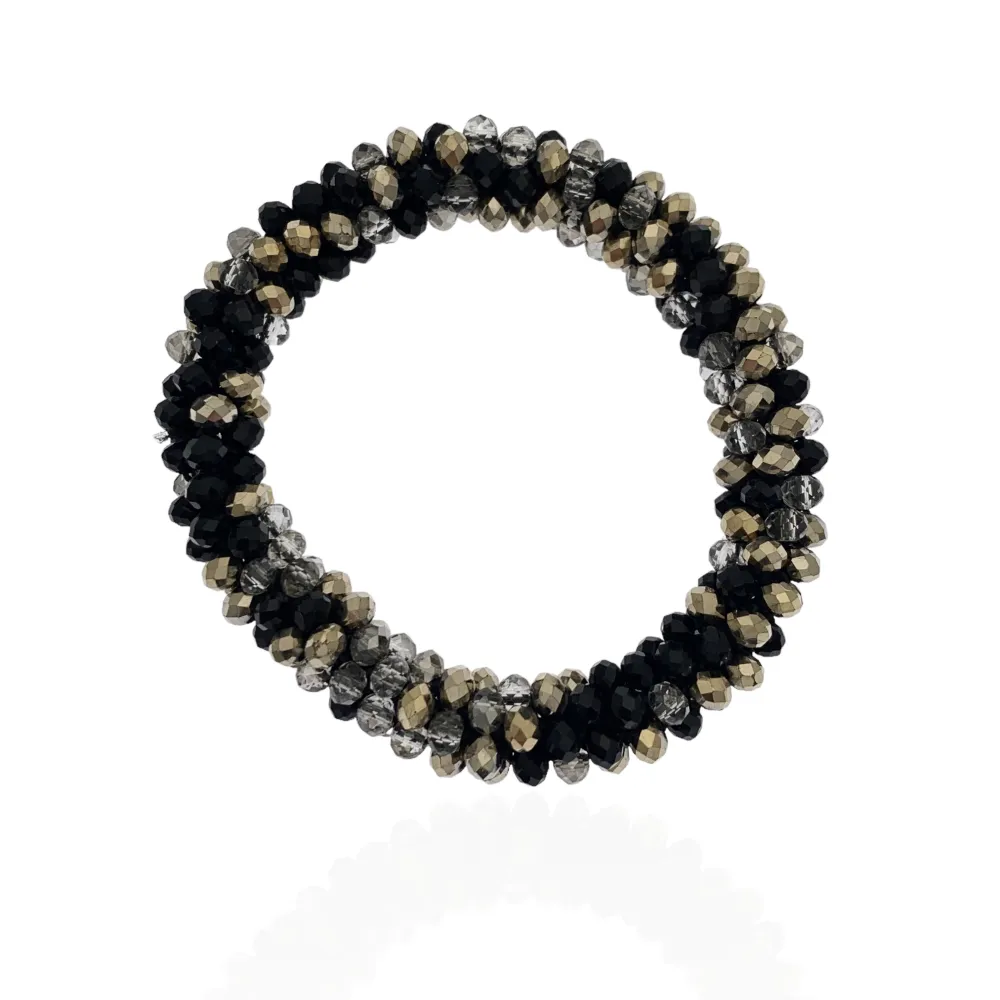 Tonalità Mix-Bracciale Elastico con Cristalli - BEC-1412 Tonalità Mix