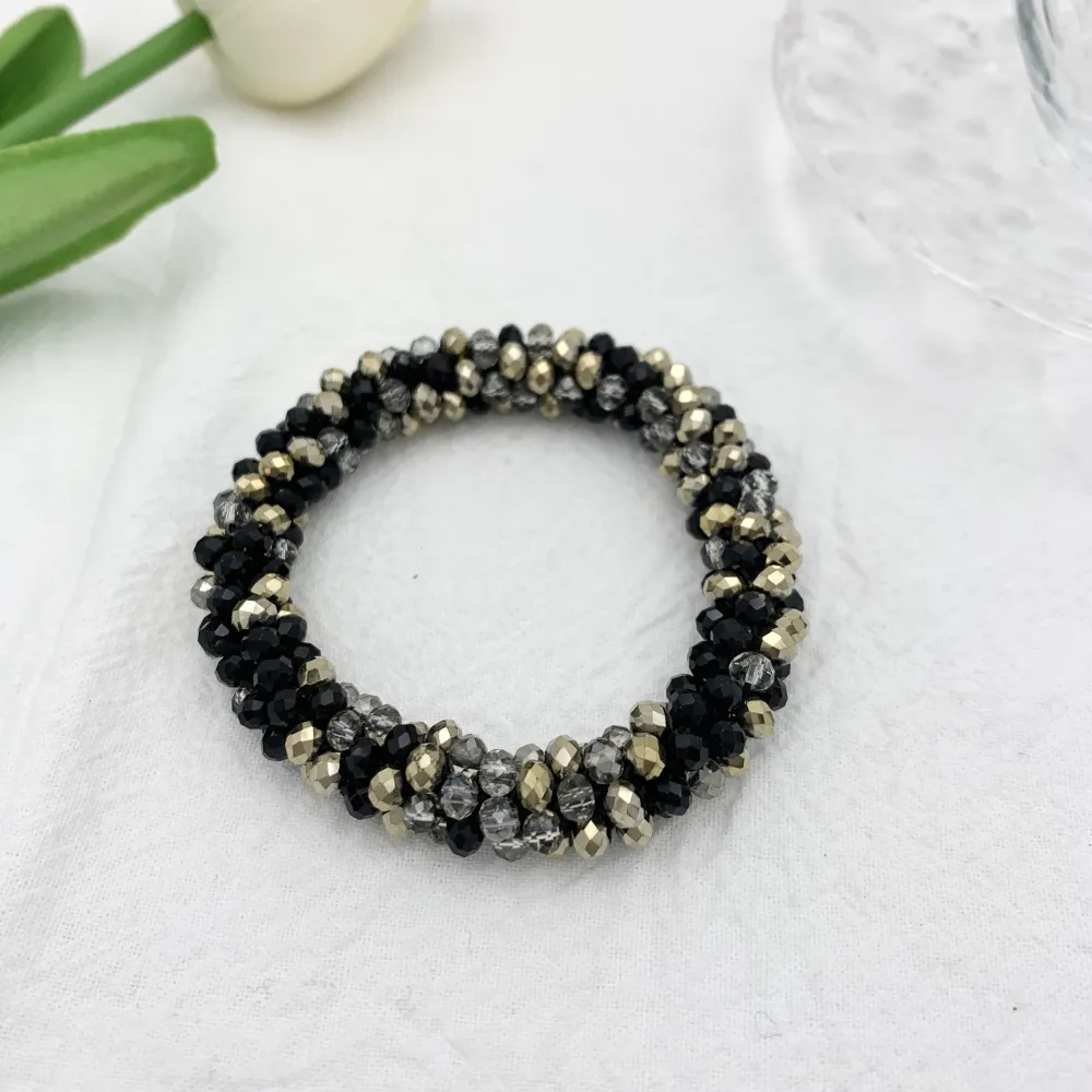 Tonalità Mix-Bracciale Elastico con Cristalli - BEC-1412 Tonalità Mix