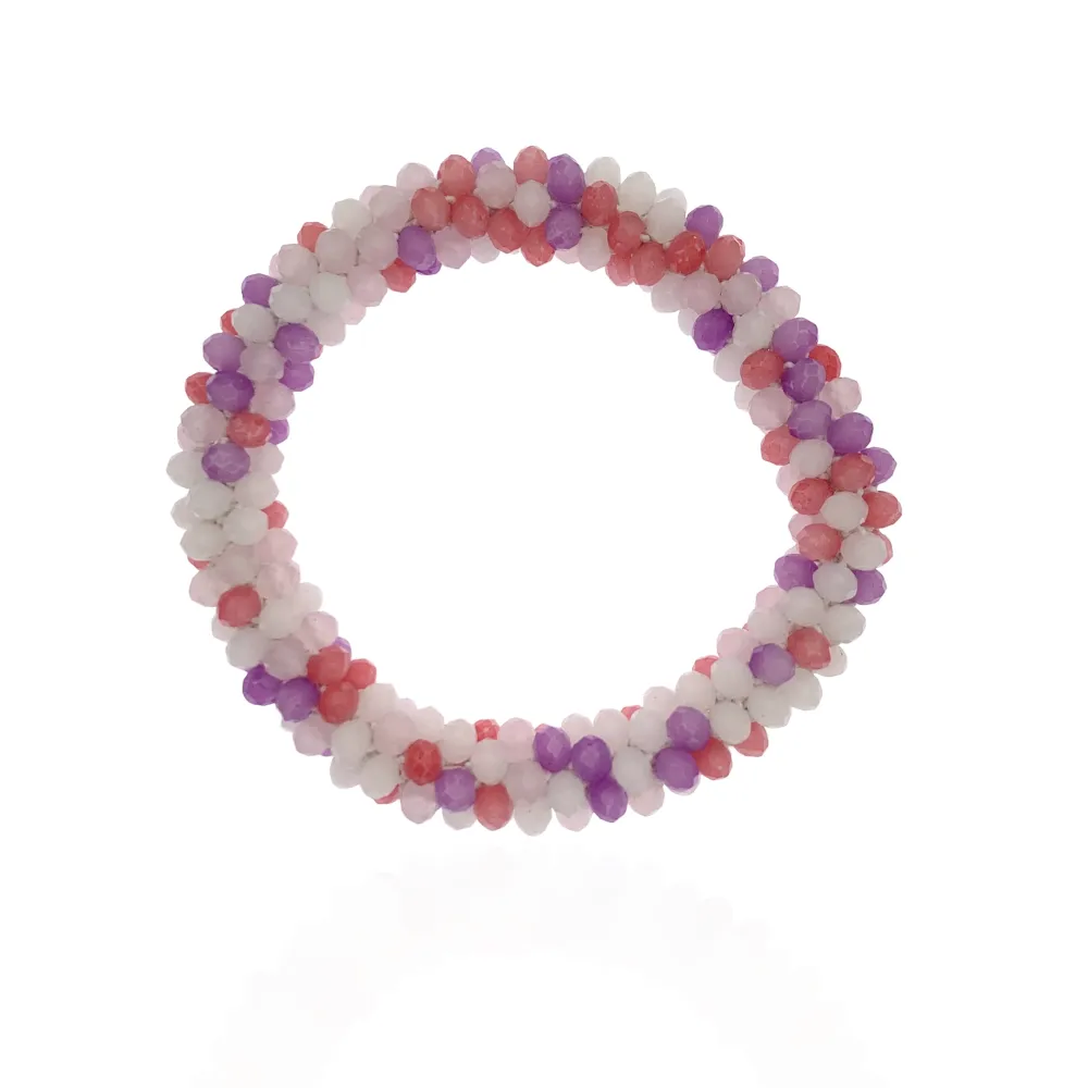 Tonalità Mix-Bracciale Elastico con Cristalli - BEC-1412 Tonalità Mix