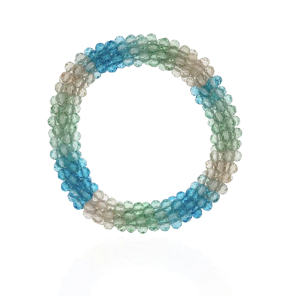 Tonalità Mix-Bracciale Elastico con Cristalli - BEC-1412 Tonalità Mix