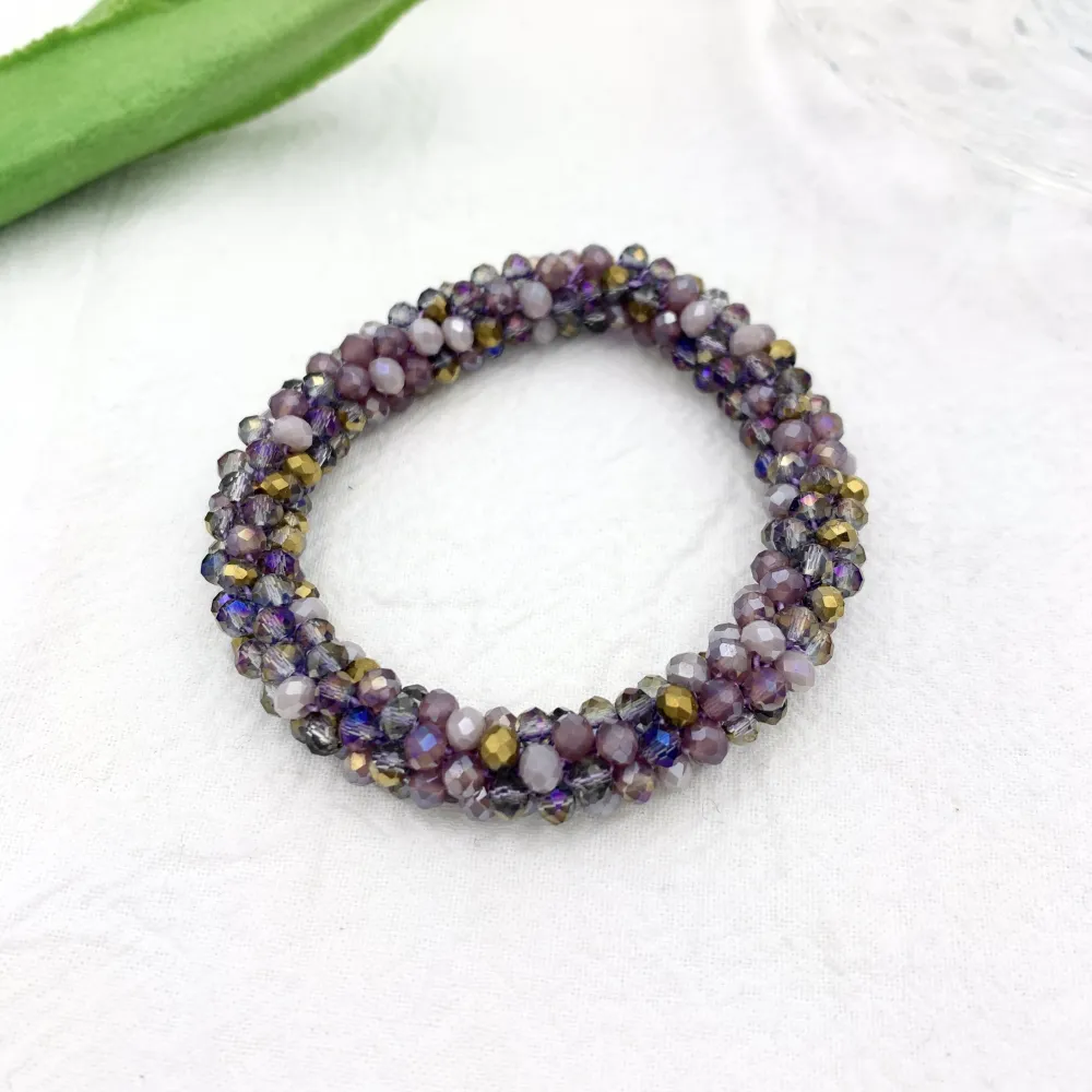 Tonalità Mix-Bracciale Elastico con Cristalli - BEC-1412 Tonalità Mix