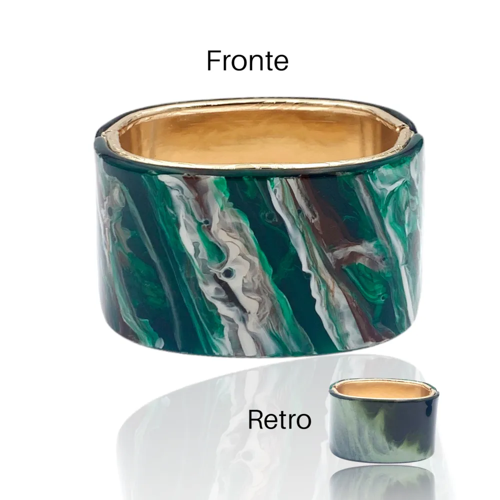 Fantasia-Bracciale Rigido Moda in Resina - BMM-1508