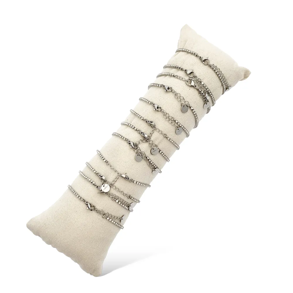 Tennis con Soggetti Mix-12Pz Bracciali in Acciaio - BPA-103-AA708-719B