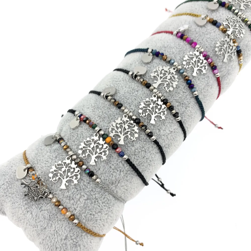 12Pz Bracciali in Acciaio Regolabili + Cuscino in Omaggio - BPA104-640