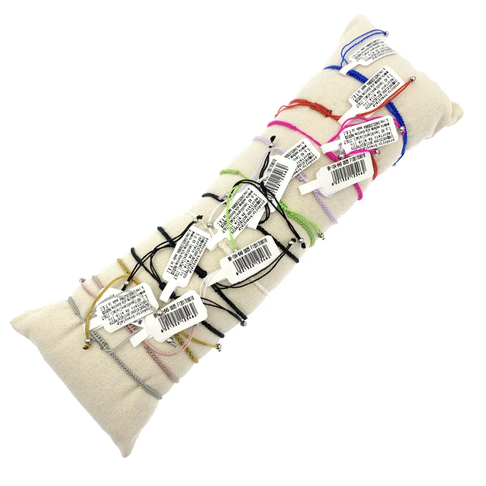 12Pz Bracciali in Acciaio Regolabili + Cuscino in Omaggio - BPA104-649