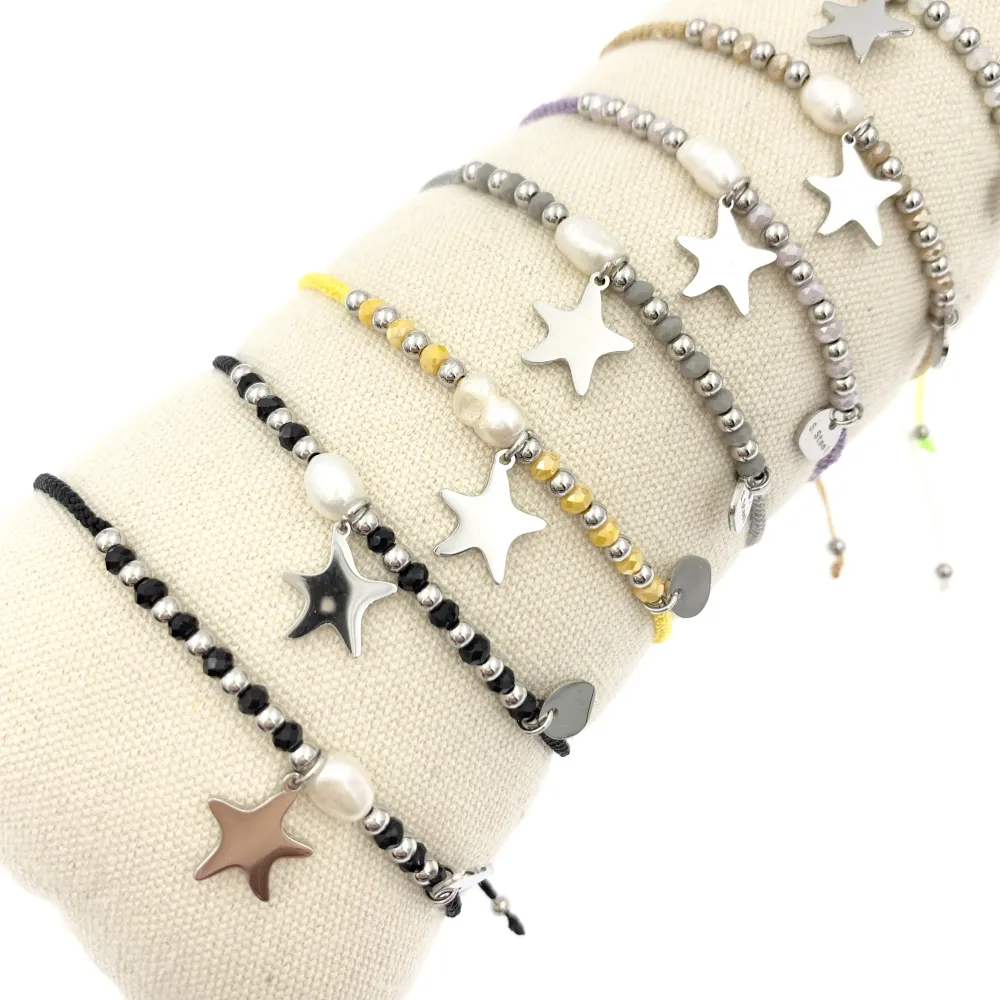 12Pz Bracciali in Acciaio Regolabili + Cuscino in Omaggio - BPA104-876