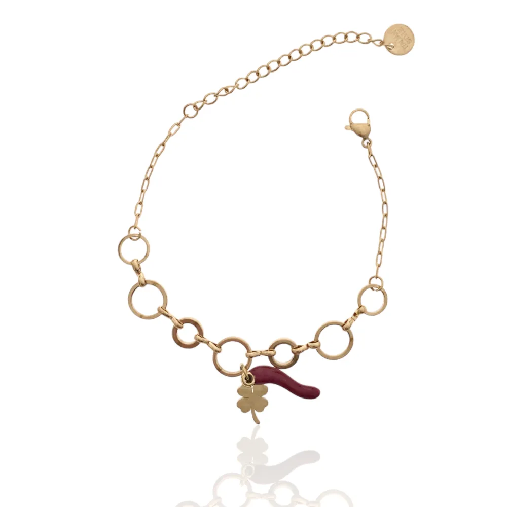 Mix Soggetti-15pz Bracciali in Acciaio - BPA-732-140 MARRONE