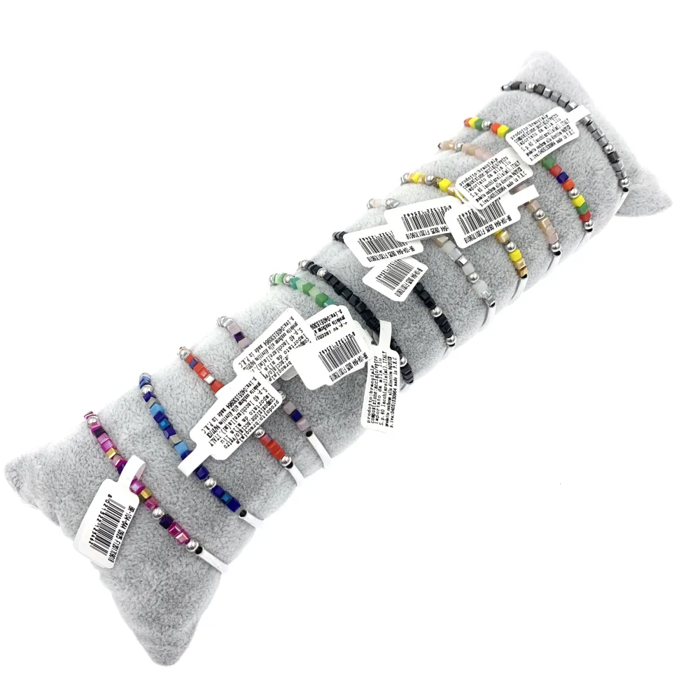 12Pz Bracciali Elastici in Acciaio+Cuscino in Omaggio - BPA7672-Gatto-12 Pz Bracciali in Acciaio