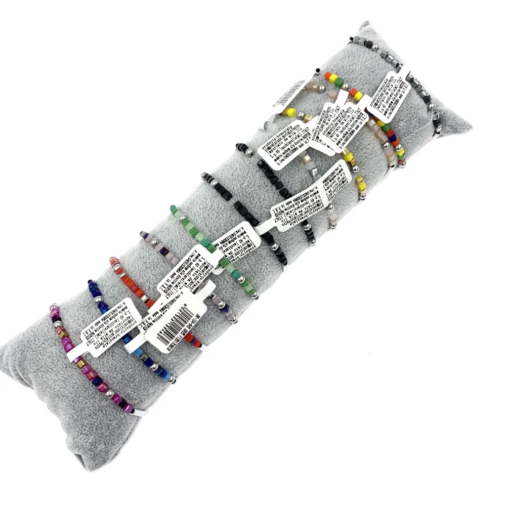 12Pz Bracciali Elastici in Acciaio+Cuscino in Omaggio - BPA7673-Albero della Vita-12 Pz Bracciali in Acciaio