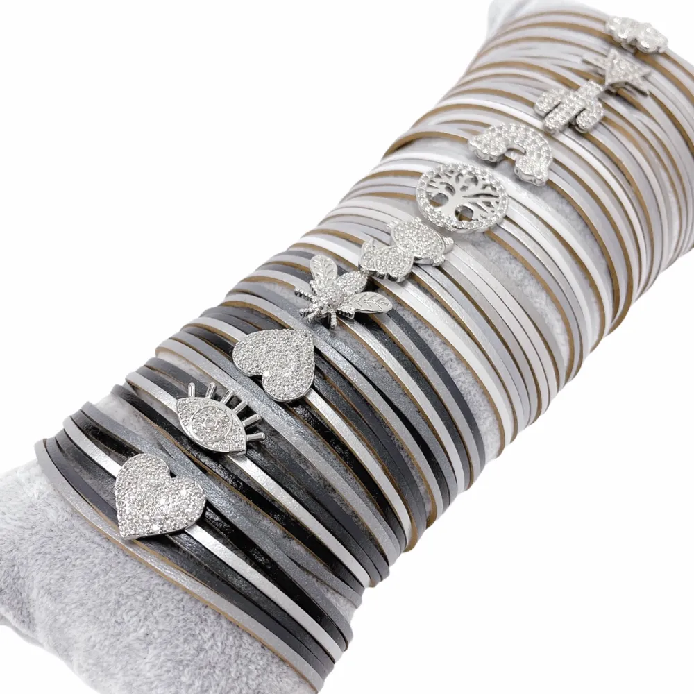 10Pz Bracciali +Cuscino in Omaggio - BPM176-168-Multifili con Charmes-10 Pz Bracciali