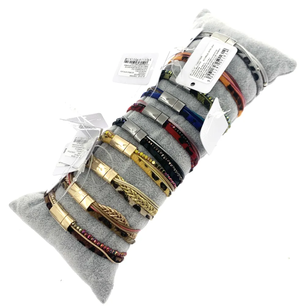 BPM176-197-Multifili con Charmes- 10 Pz Bracciali - BPM176-197-Multifili con Charmes- 10 Pz Bracciali