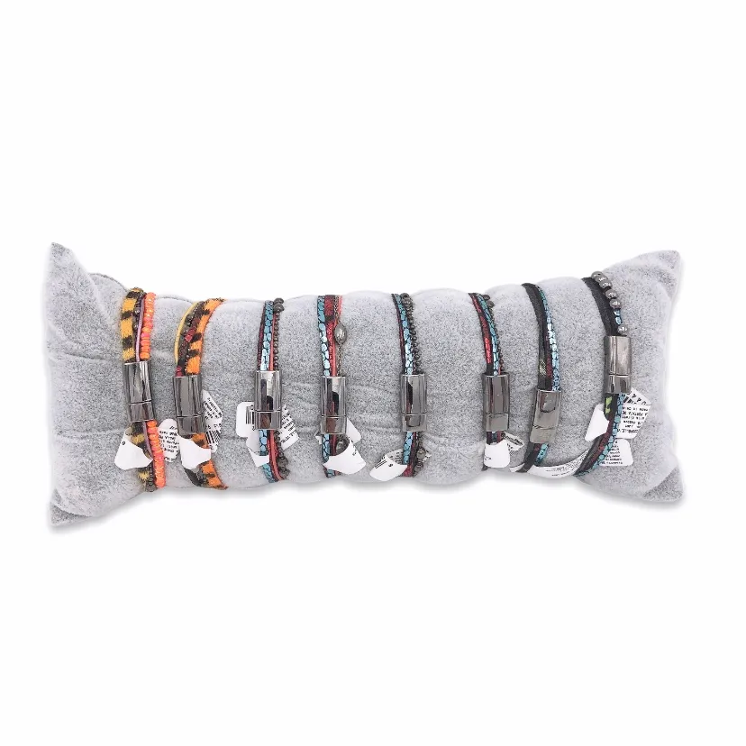 BPM176-216-Multifili con Charmes- 8 Pz Bracciali - BPM176-216-Multifili con Charmes- 8 Pz Bracciali