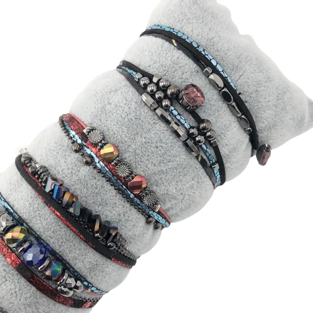 BPM176-216-Multifili con Charmes- 8 Pz Bracciali - BPM176-216-Multifili con Charmes- 8 Pz Bracciali