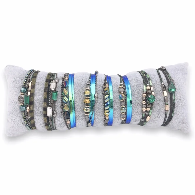 BPM176-216-Multifili con Charmes- 8 Pz Bracciali - BPM176-216-Multifili con Charmes- 8 Pz Bracciali