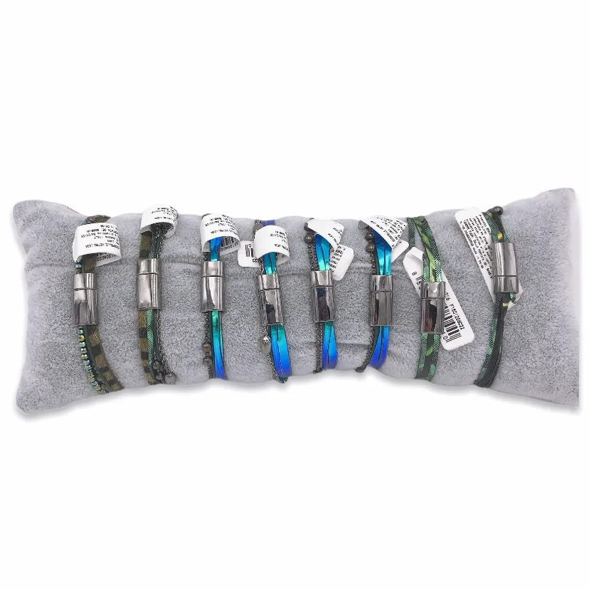 BPM176-216-Multifili con Charmes- 8 Pz Bracciali - BPM176-216-Multifili con Charmes- 8 Pz Bracciali