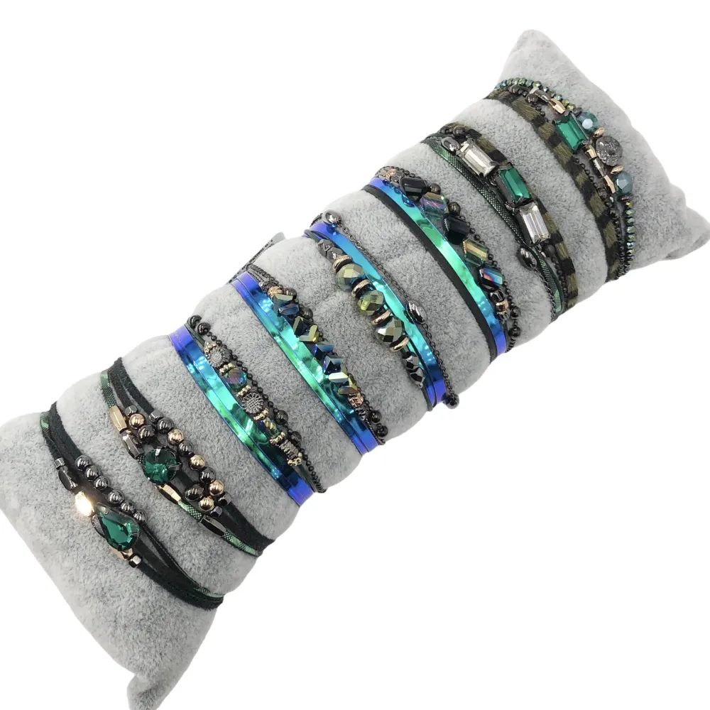 BPM176-216-Multifili con Charmes- 8 Pz Bracciali - BPM176-216-Multifili con Charmes- 8 Pz Bracciali