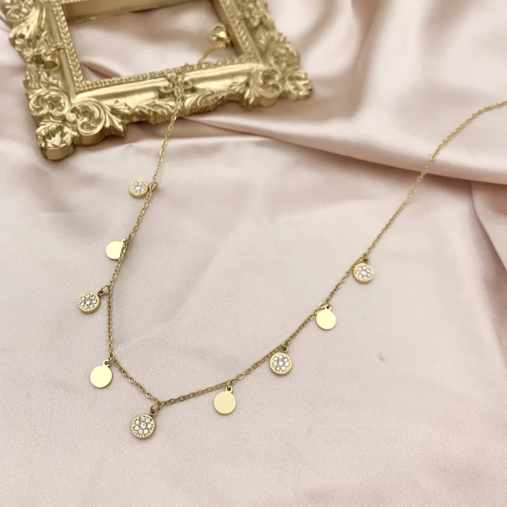 Tondo-Collana Corta in Acciaio - CAC-103-AA2343N