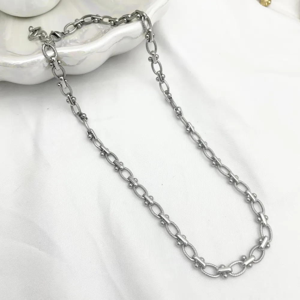 Catena-Collana Corta in Acciaio - CAC-103-AA3564N