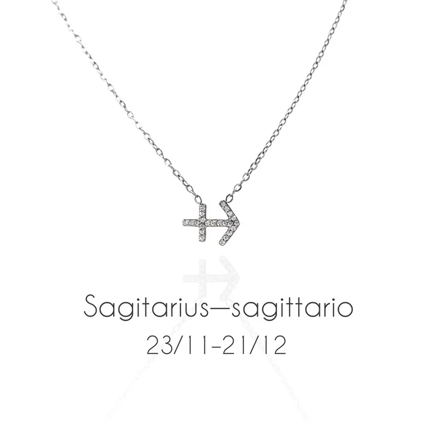 Segni Zodiacali -Collana Corta in Acciaio - CAC-103-AA52N Acciaio