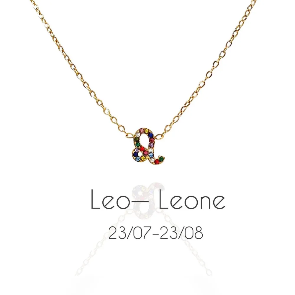 Segni Zodiacali -Collana Corta in Acciaio - CAC-103-AA52N ORO