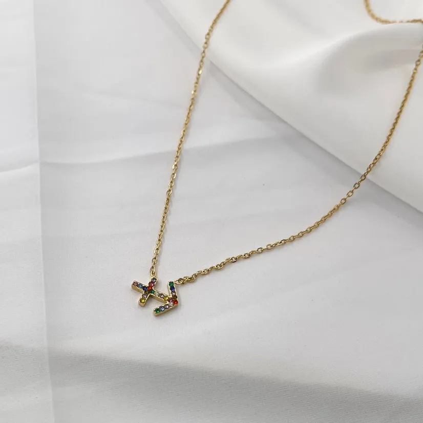 Segni Zodiacali -Collana Corta in Acciaio - CAC-103-AA52N ORO