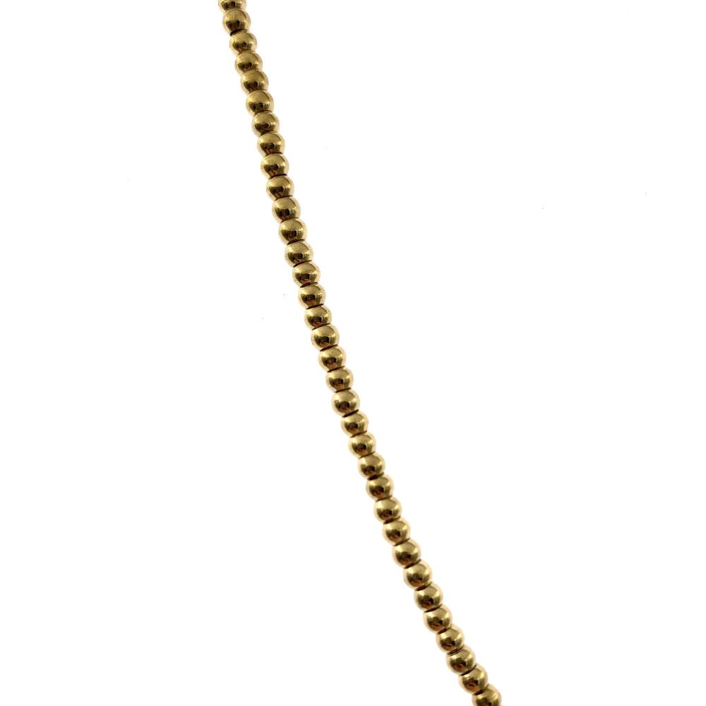 Catena Pallina 3mm-Collana Corta in Acciaio - CAC-413-2179 3mm