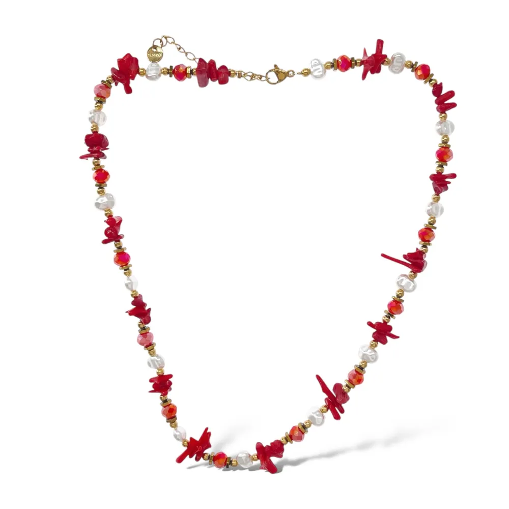 Pietrine -Collana Corta in Acciaio - CAC-735-53