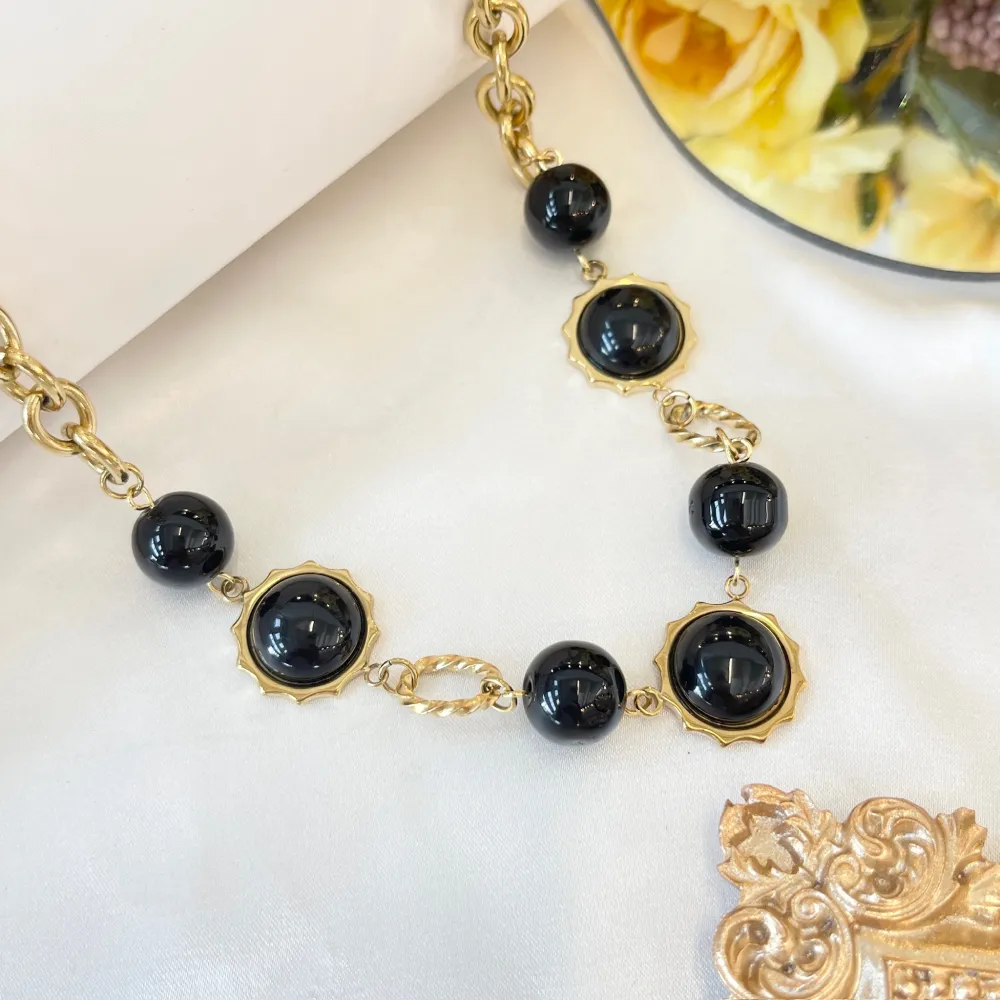 Tondo -Collana Corta in Acciaio - CAC-765-73