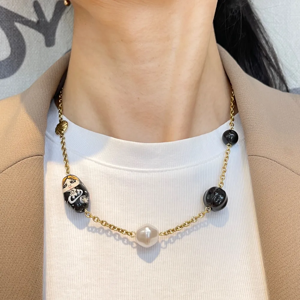 Matrioska -Collana Corta in Acciaio - CAC-765-87