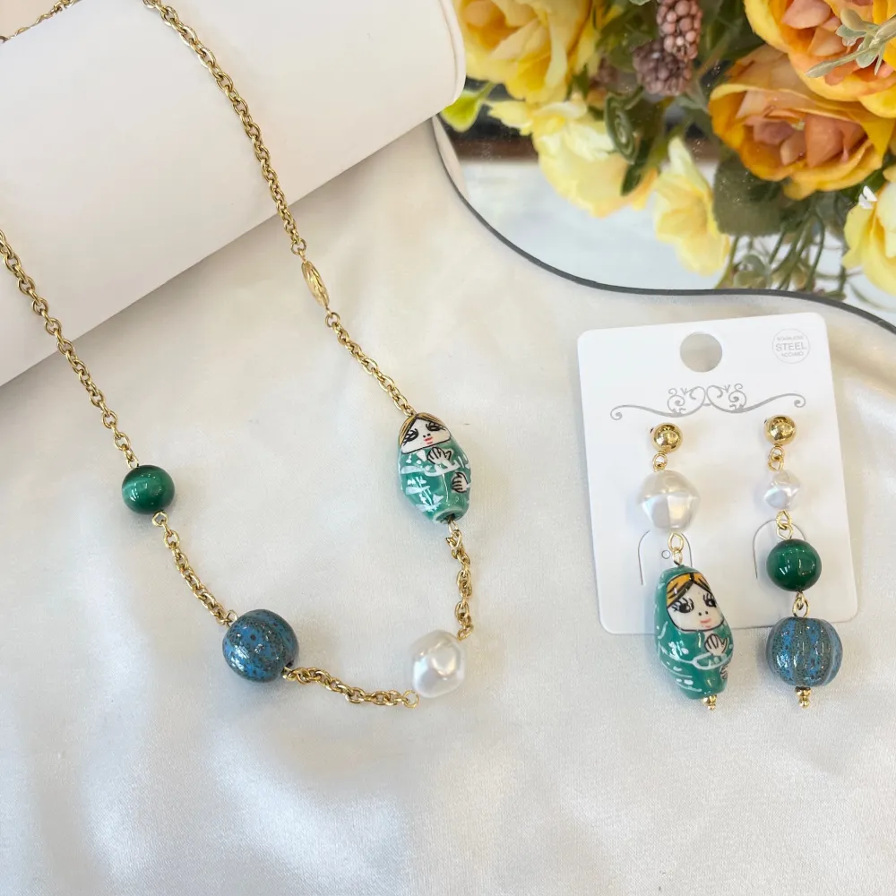 Matrioska -Collana Corta in Acciaio - CAC-765-87