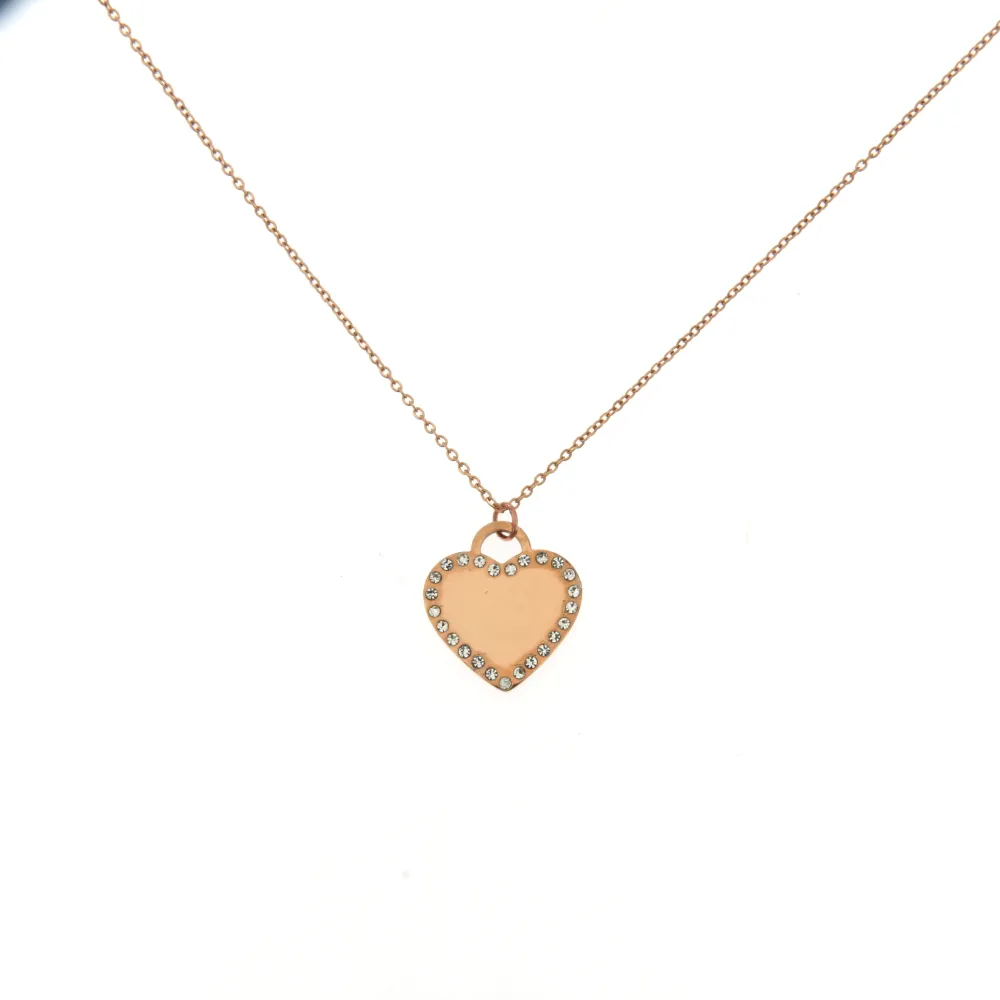 CAC-Cuore 5459- Collana Girocollo in Acciaio - CAC-Cuore 5459- Collana Girocollo in Acciaio