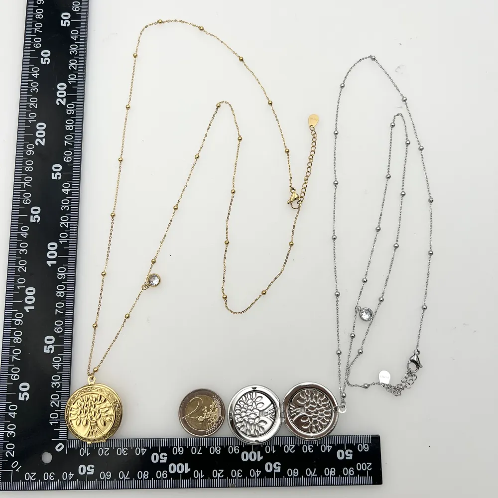 Albero della Vita Apribile -Collana Lunga Portafoto in Acciaio - CAL-413-2205