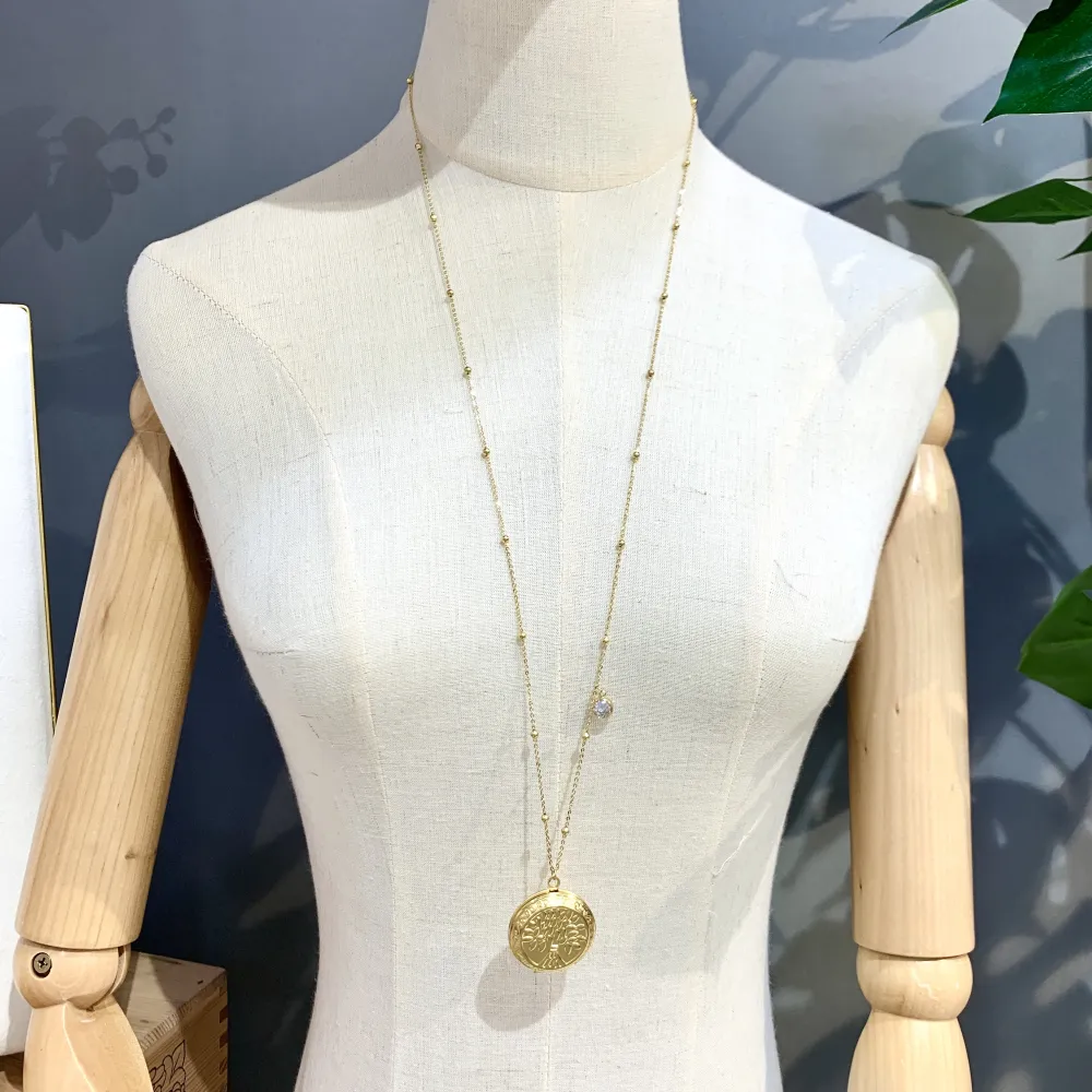 Albero della Vita Apribile -Collana Lunga Portafoto in Acciaio - CAL-413-2205