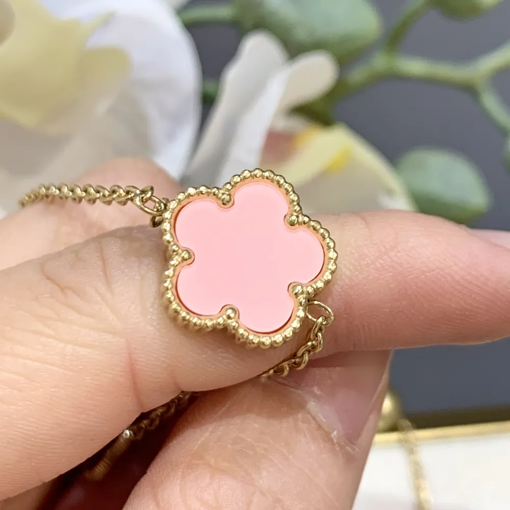 Fiore-Collana Lunga in Acciaio - CAL-413-2523 G