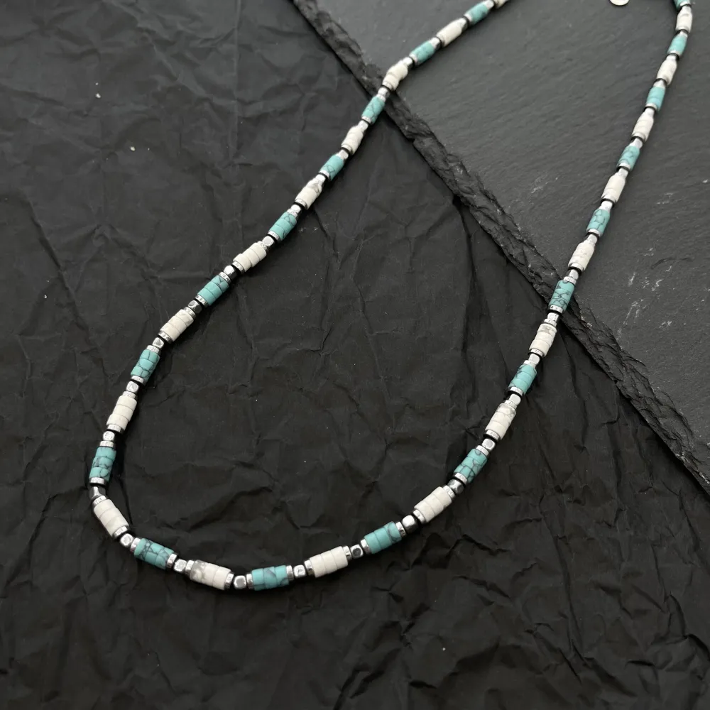 Catena con Perline-Collana da Uomo in Acciaio - CAU-600-H279