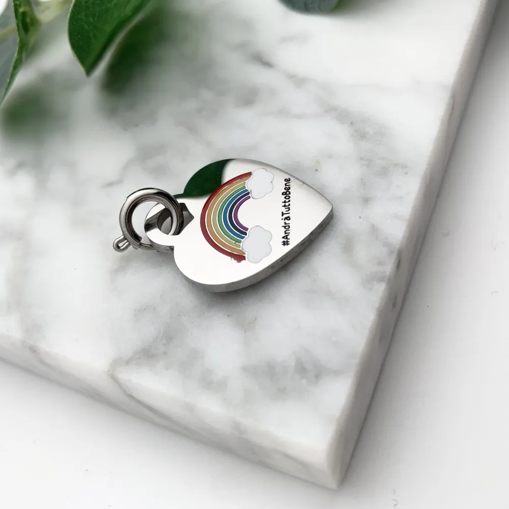 CIO-Arcobaleno5482 - Ciondolo in Acciaio - CIO-Arcobaleno5482 - Ciondolo in Acciaio