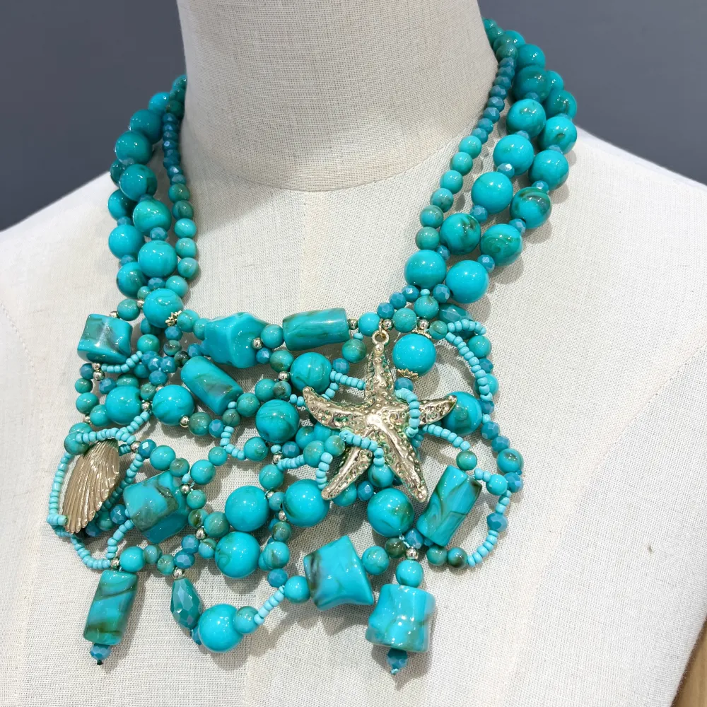 Conchiglia Stella Marina-Collana Corta Moda - CMC-732-321