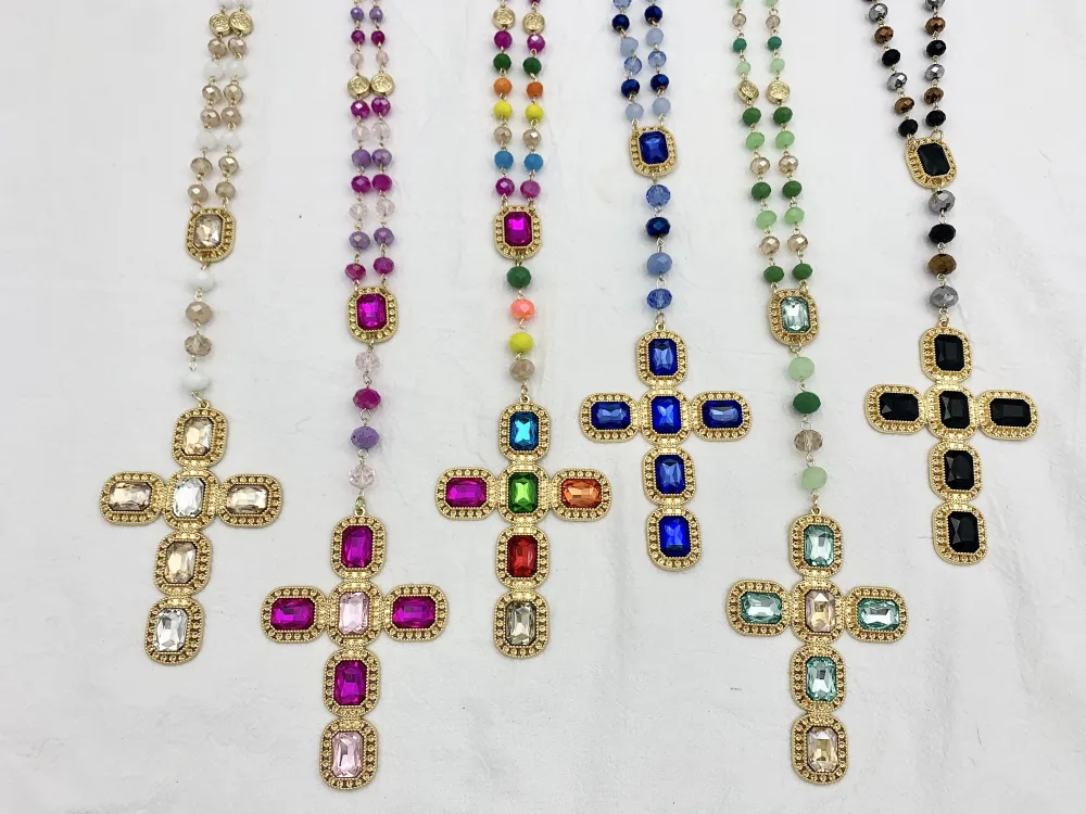 Croce-Collana Lunga Moda - CML-104-127