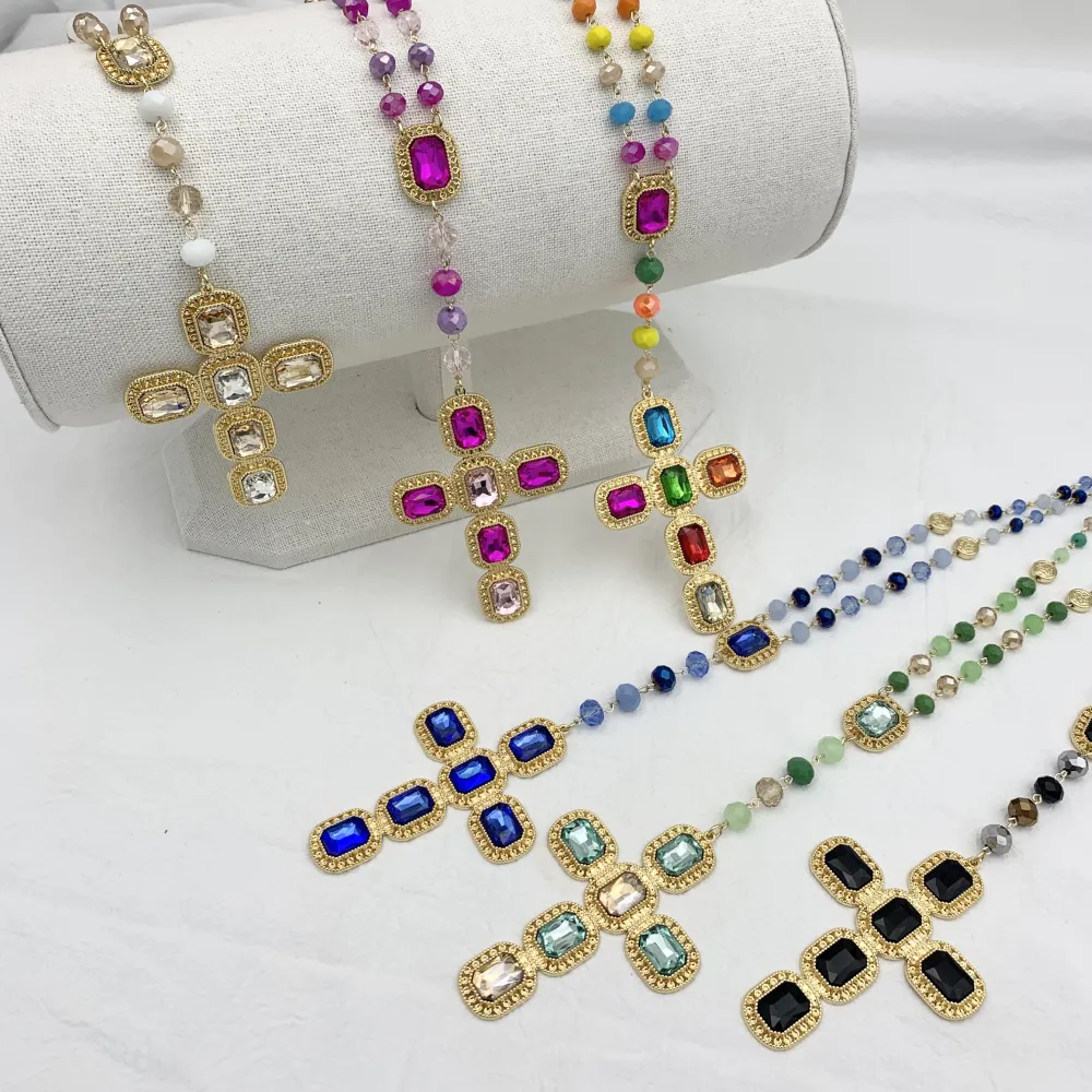 Croce-Collana Lunga Moda - CML-104-127