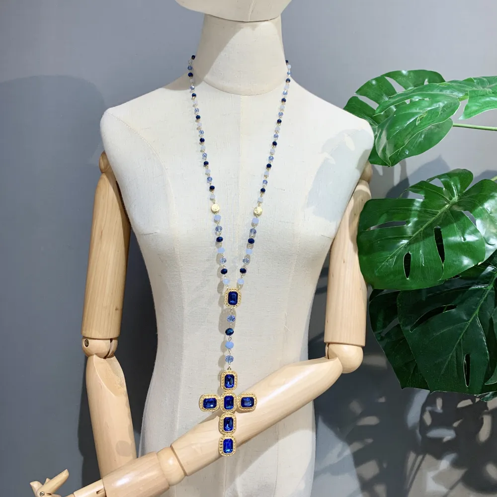 Croce-Collana Lunga Moda - CML-104-127