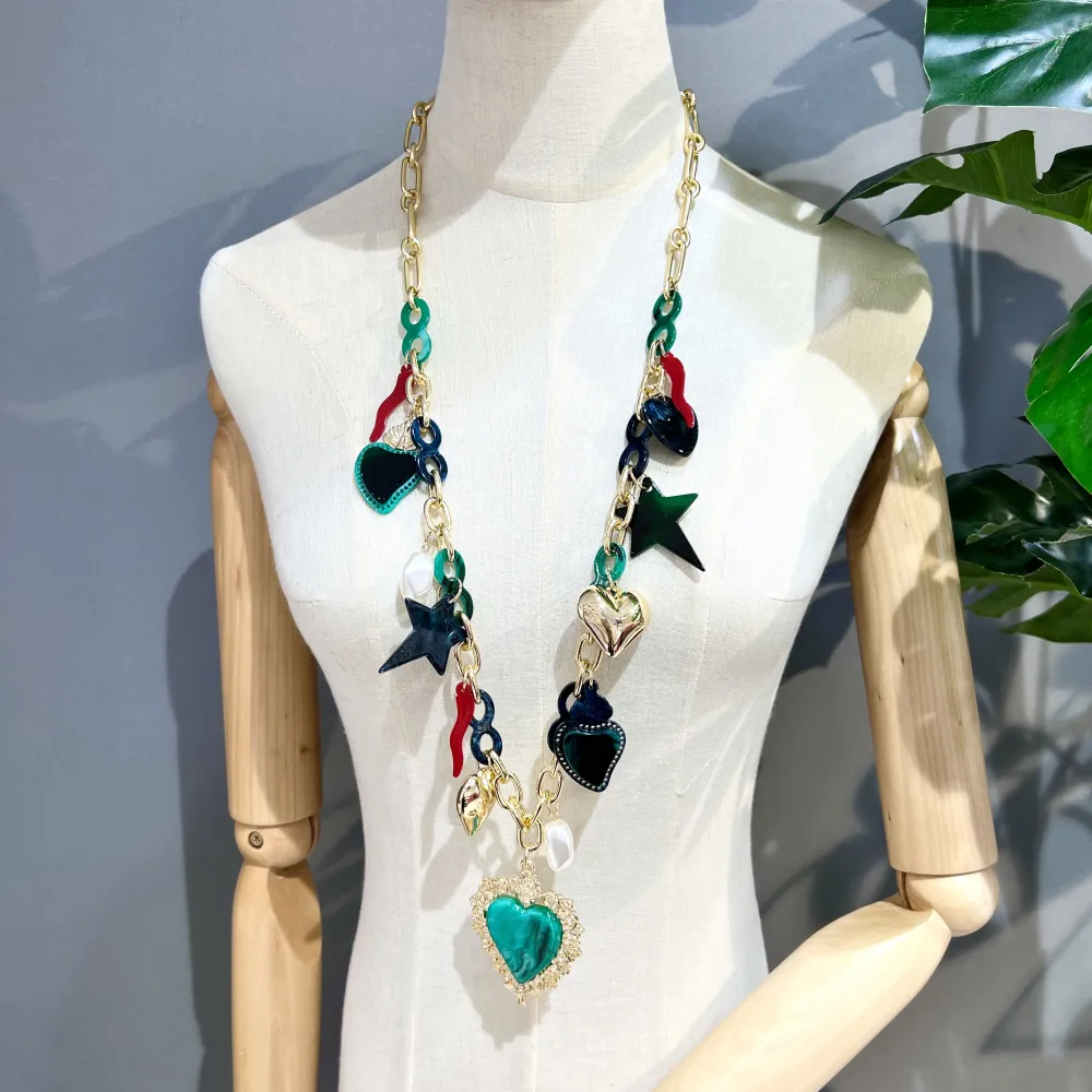 Sacro Cuore Cornino Stella-Collana Lunga Moda - CML-15999-A