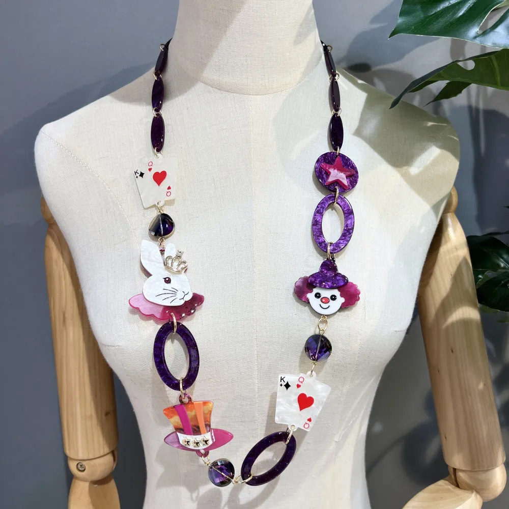 Circo Coniglio Pocker-Collana Lunga Moda - CML-16146-A