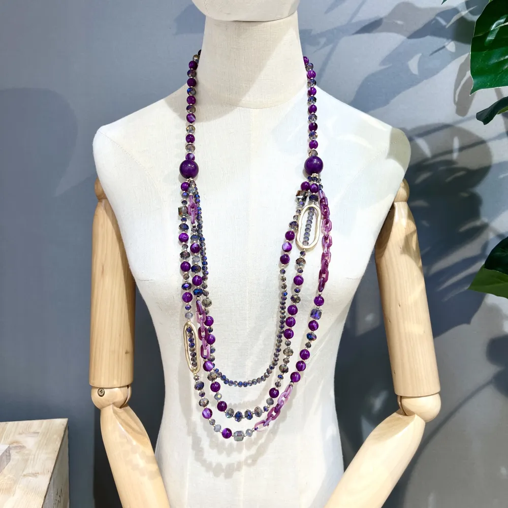 Multifili -Collana Lunga Moda - CML-732-152