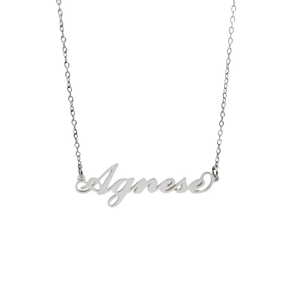 Collana con Nome - 180 Nomi in Acciaio - Collana con Nome - 180 Nomi in Acciaio