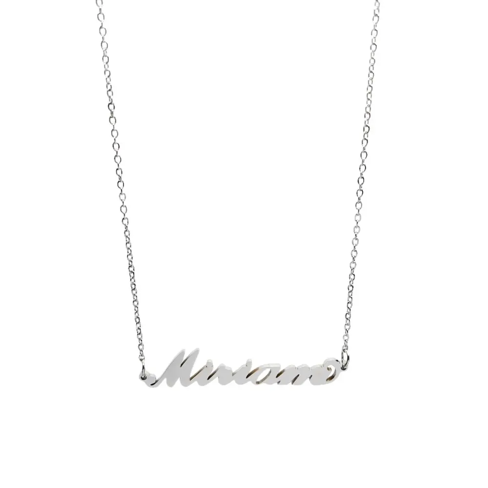 Collana con Nome - 180 Nomi in Acciaio - Collana con Nome - 180 Nomi in Acciaio