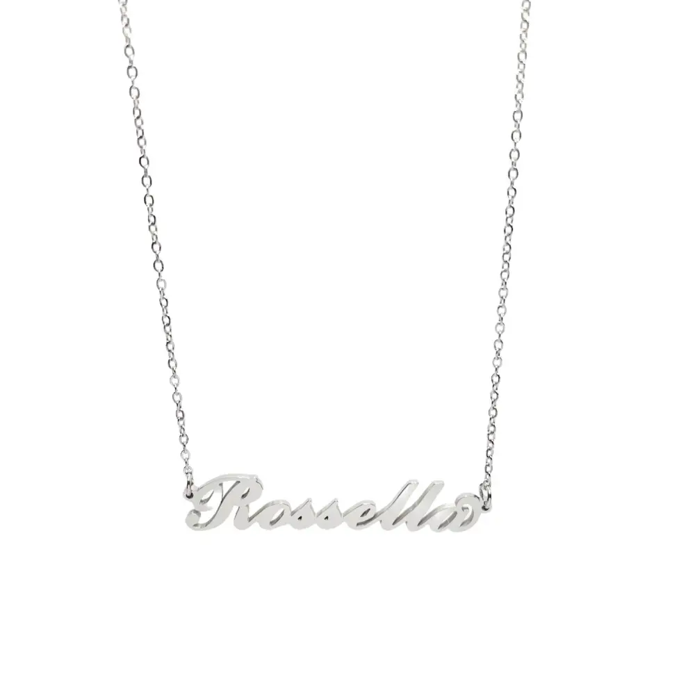 Collana con Nome - 180 Nomi in Acciaio - Collana con Nome - 180 Nomi in Acciaio