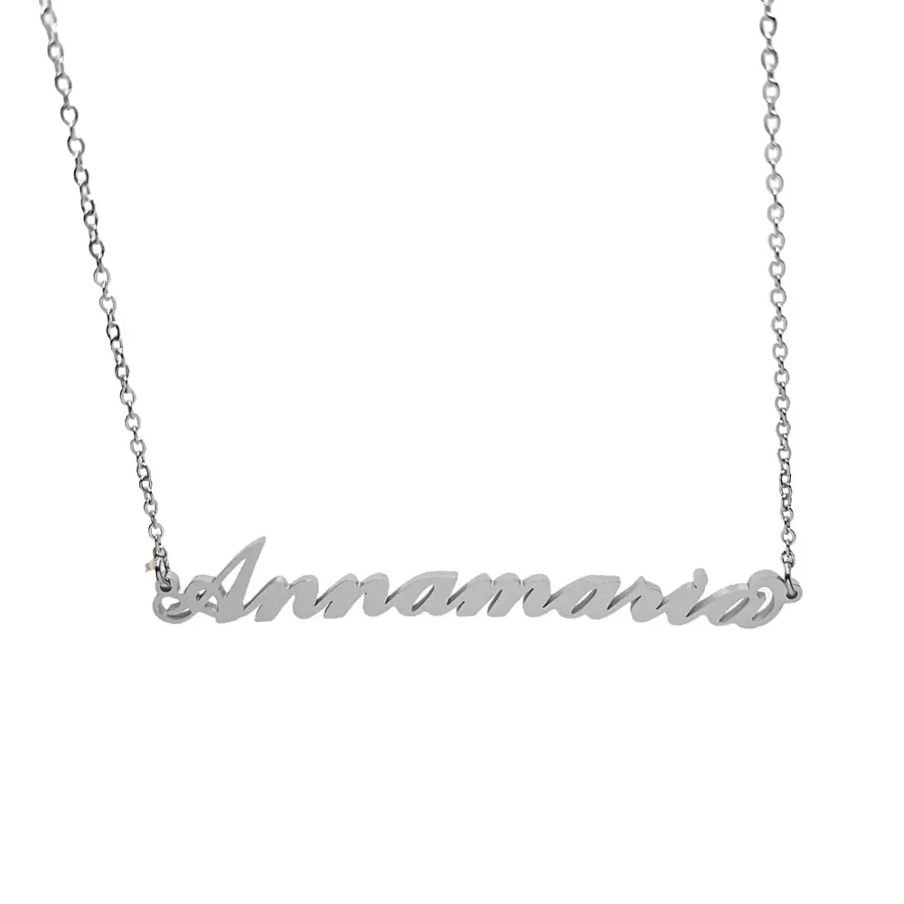 Collana con Nome - 180 Nomi in Acciaio - Collana con Nome - 180 Nomi in Acciaio