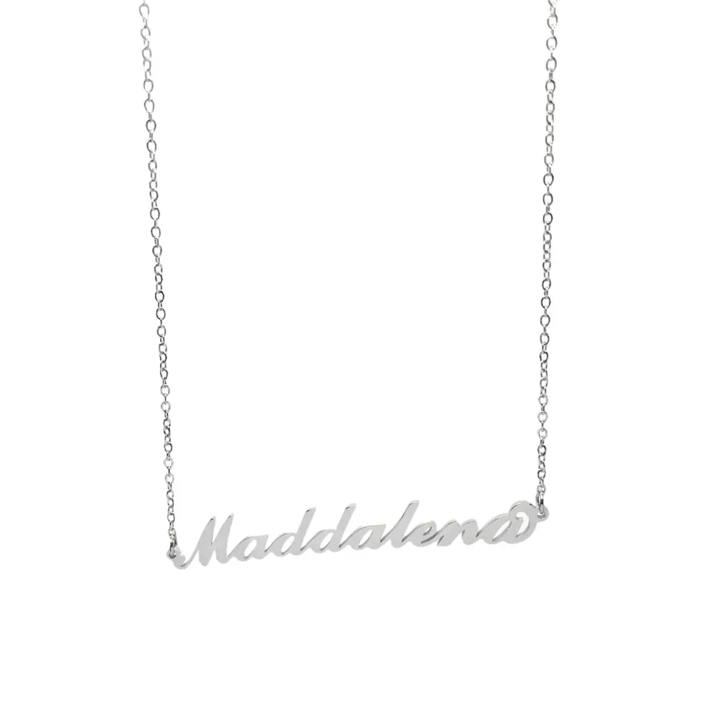 Collana con Nome - 180 Nomi in Acciaio - Collana con Nome - 180 Nomi in Acciaio